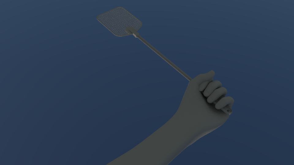 Fly swatter 3D model