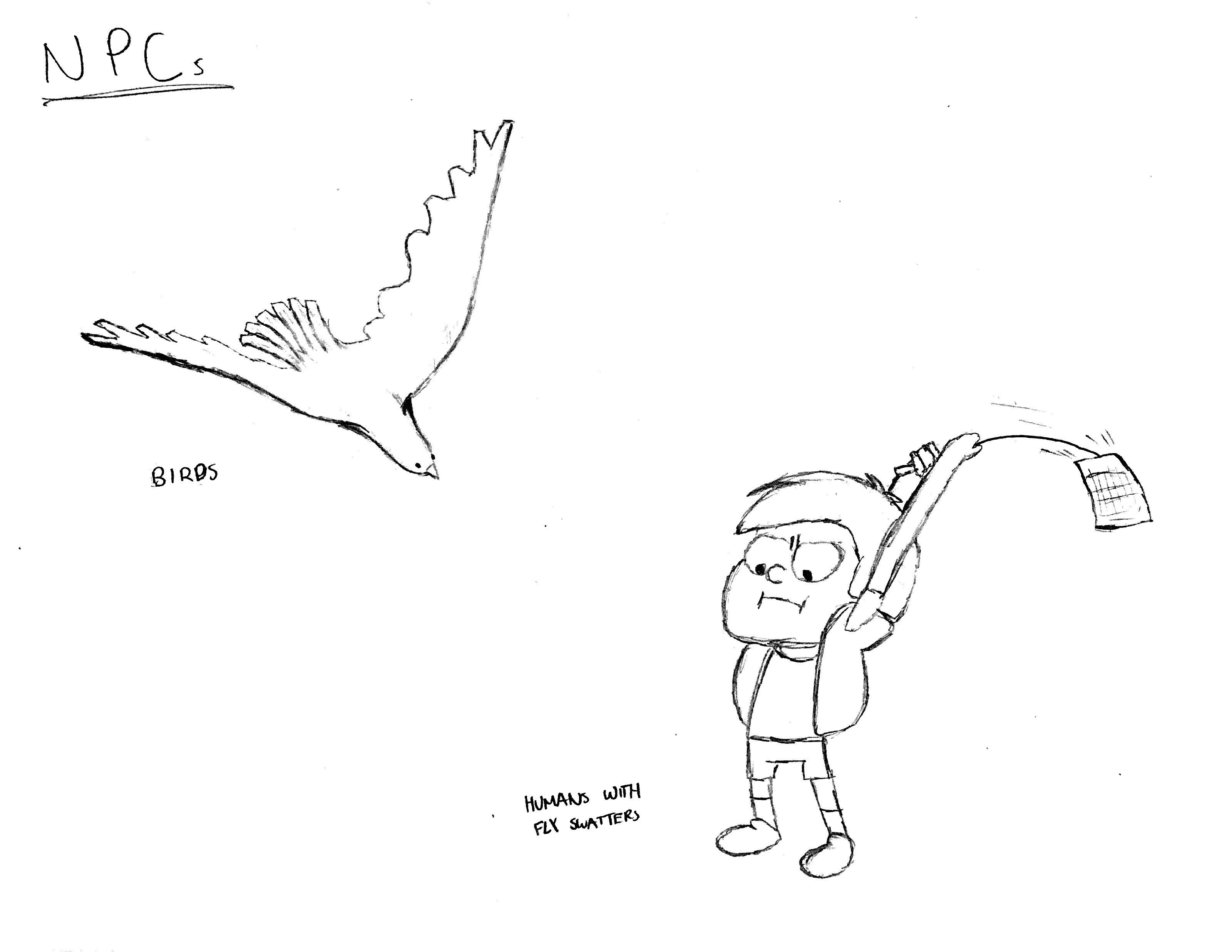 Week 1 NPCs Sketch for Light After Death